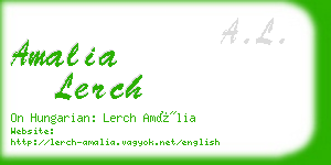 amalia lerch business card